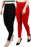 Churidar  Ethnic Wear Legging (Black-Red)