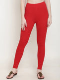 Ankle Length  Ethnic Wear Legging Red