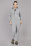 Solid Women Track Suit GREY